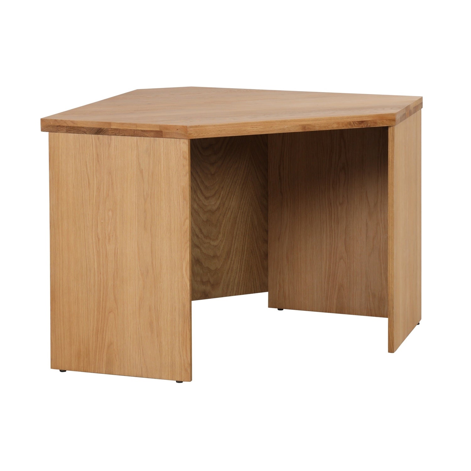 Oak corner clearance table