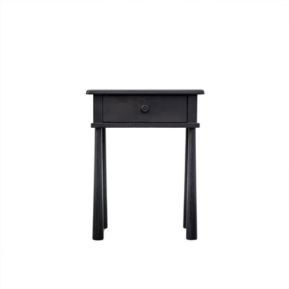 Shaker 1 Drawer Bedside - Black