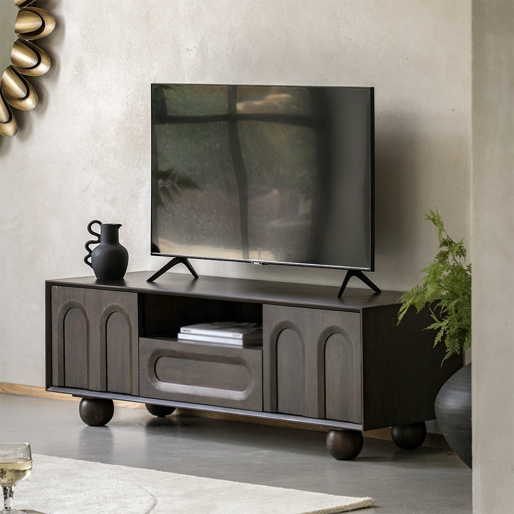 Lilia Media Unit - Walnut