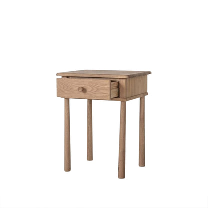 Shaker 1 Drawer Bedside - Oak