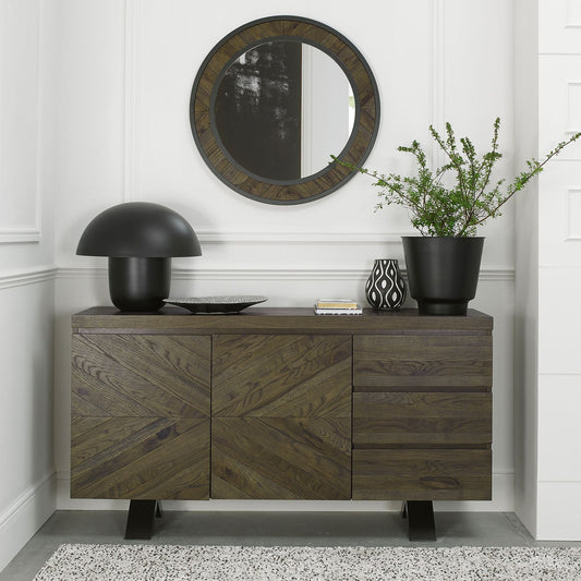 Phoenix Fumed Oak Wall Mirror