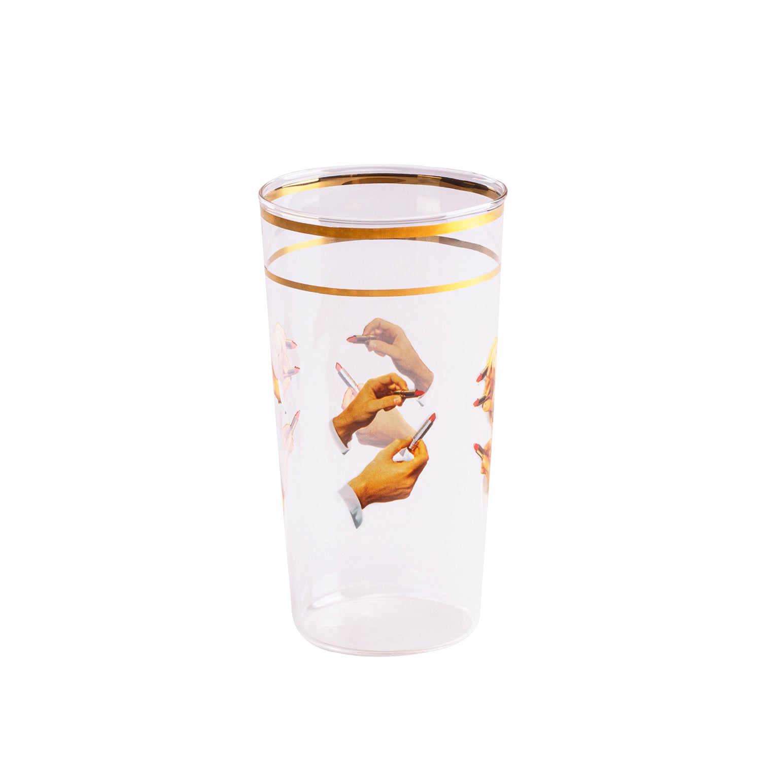 Lipsticks Drinking Glass