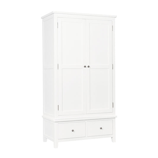 Hambleden 2 Door 2 Drawer Wardrobe - White