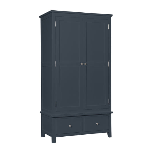 Hambleden 2 Door 2 Drawer Wardrobe - Blue