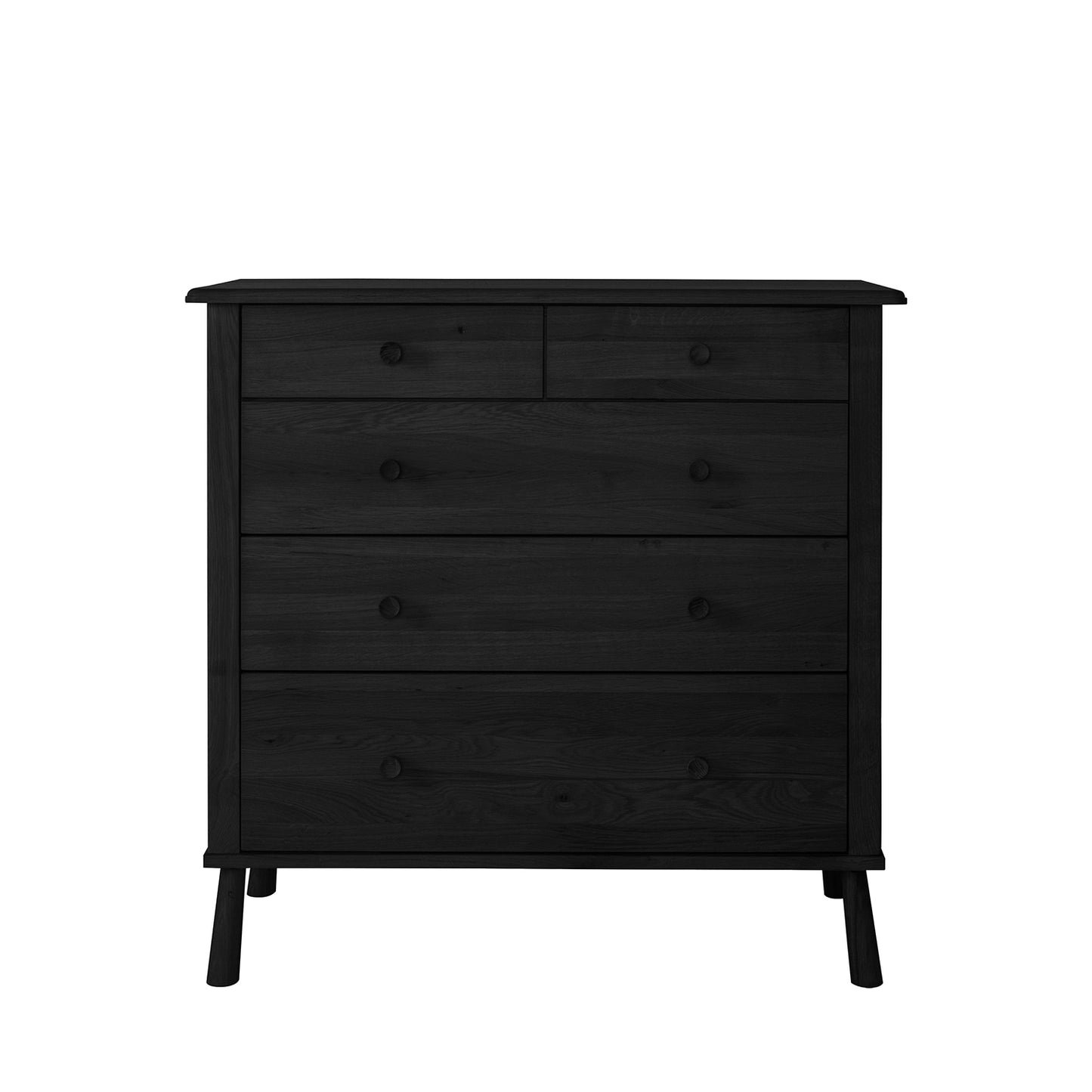 Shaker 5 Drawer Chest - Black