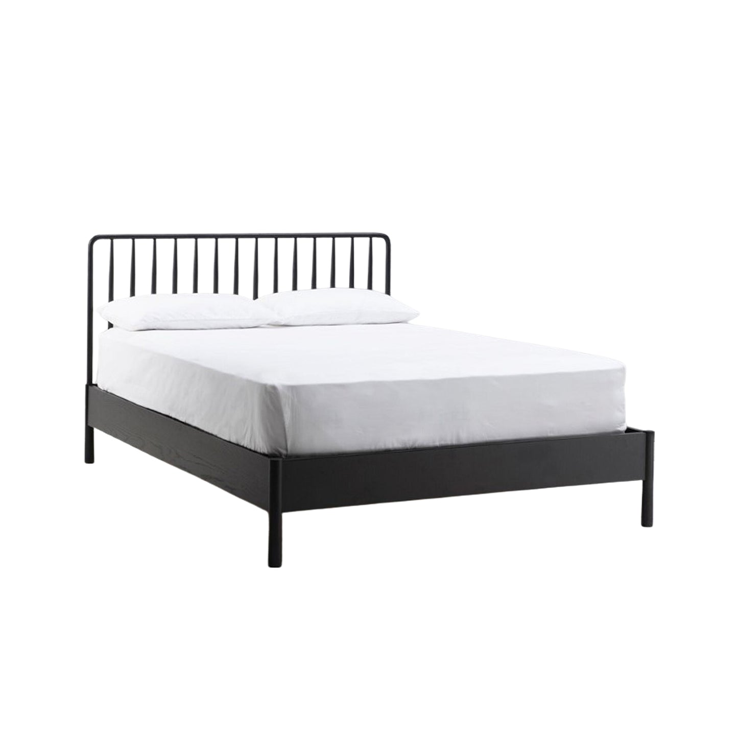 Shaker Kingsize Bed - Black