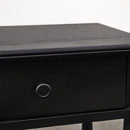 Shaker 1 Drawer Bedside - Black