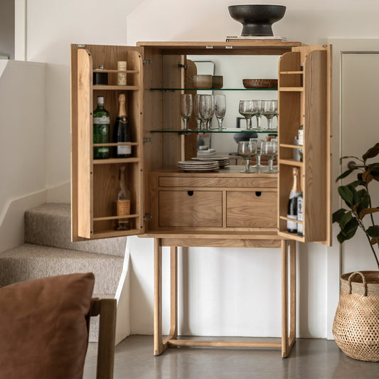 Maurice Cocktail Cabinet - Natural