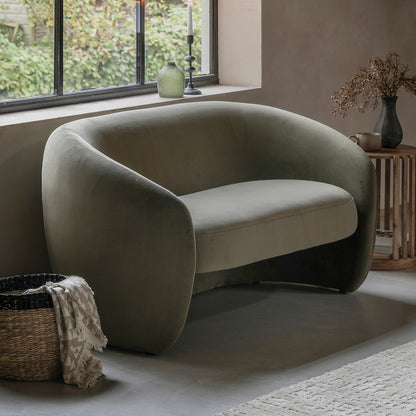 Rudy 2 Seater Sofa - Moss Green