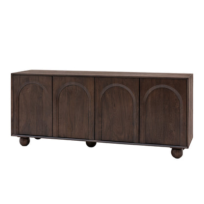 Lilia 4 Door Sideboard - Walnut