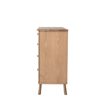 Shaker 5 Drawer Chest - Oak