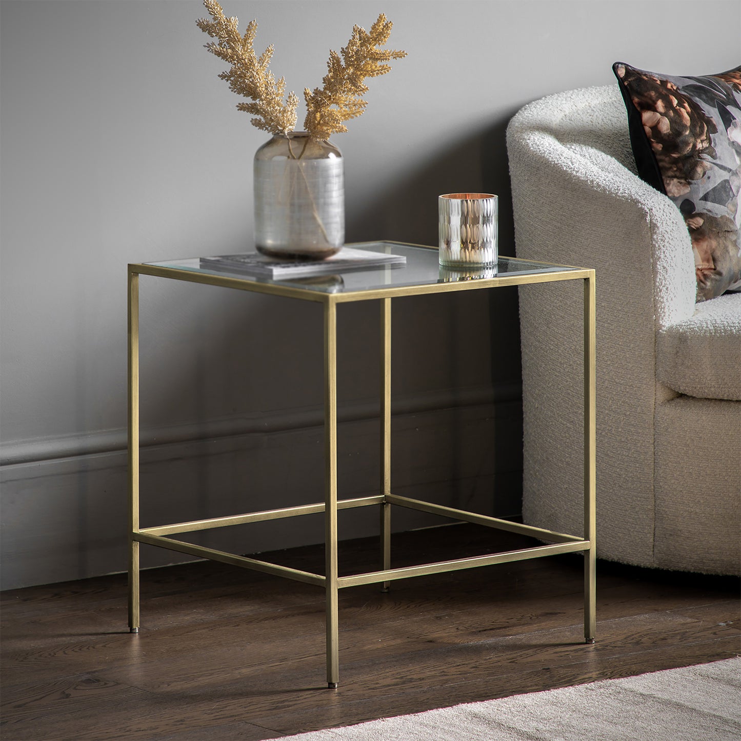 Ezra Side Table - Champagne