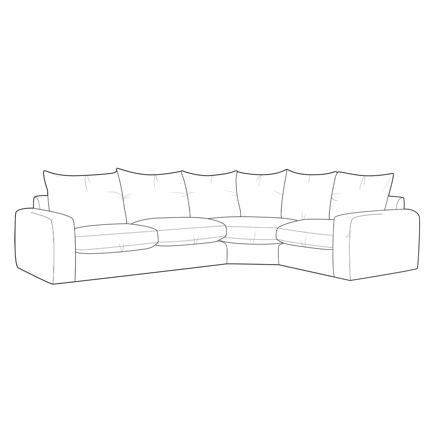 Dora Small Corner Sofa - LHF