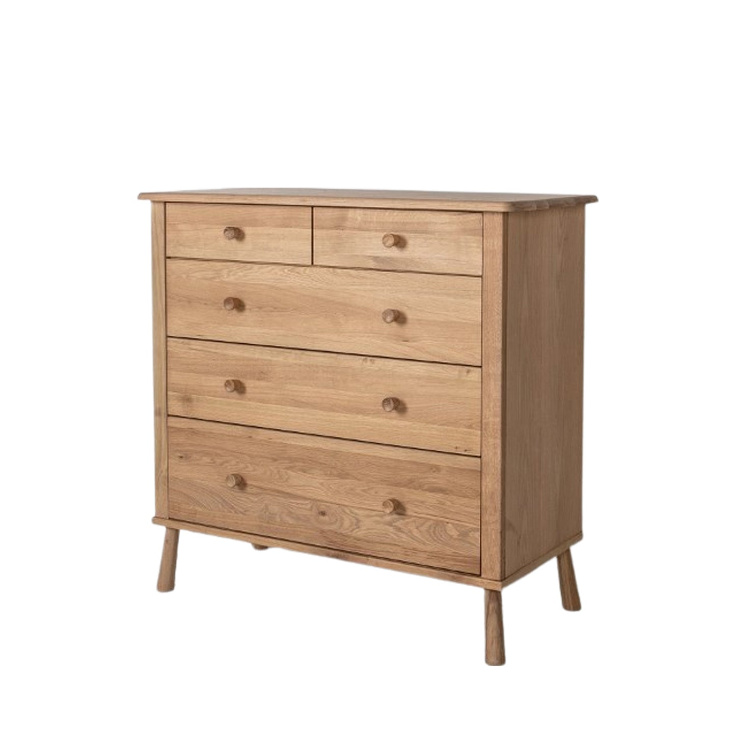 Shaker 5 Drawer Chest - Oak