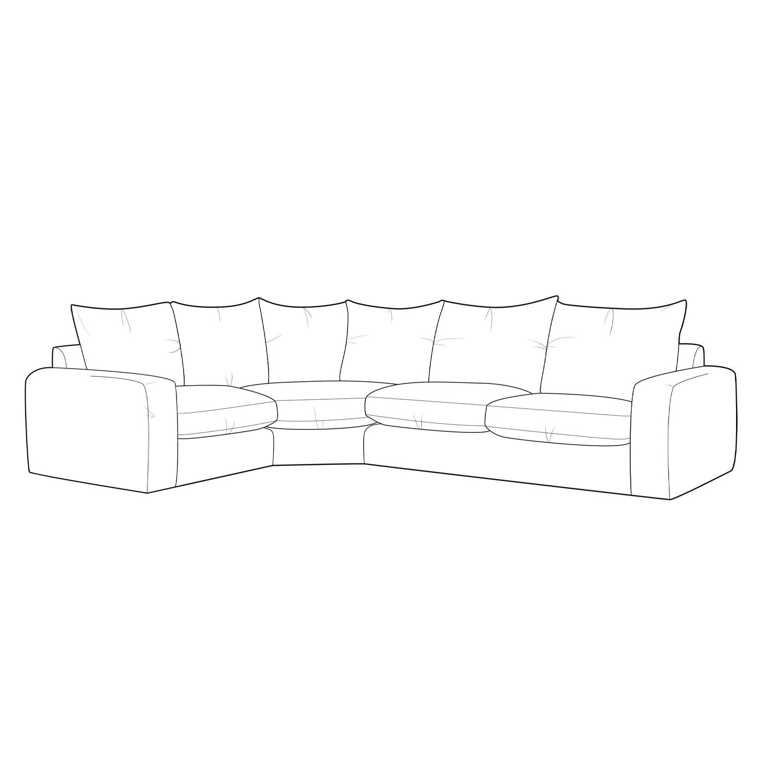 Dora Small Corner Sofa - RHF