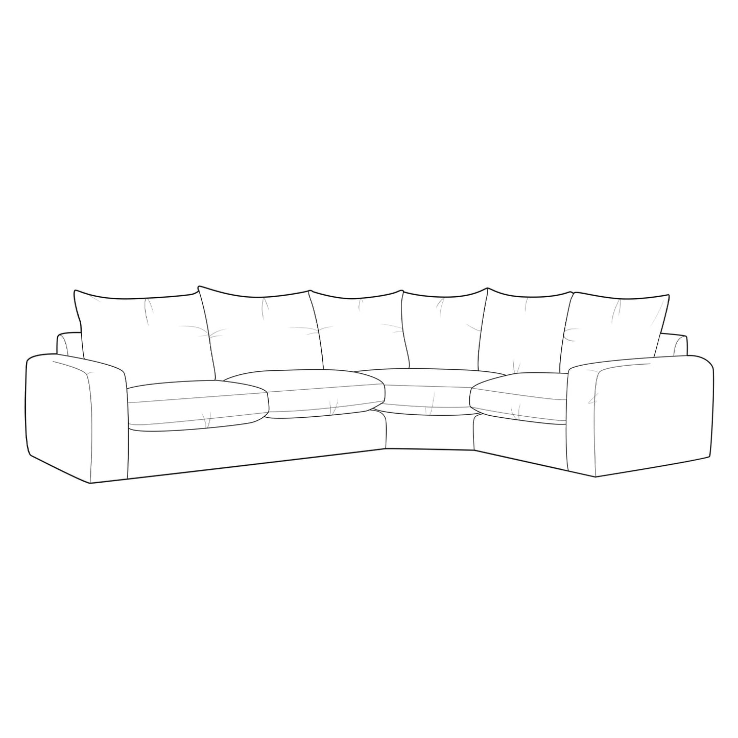 Dora Small Corner Sofa - LHF