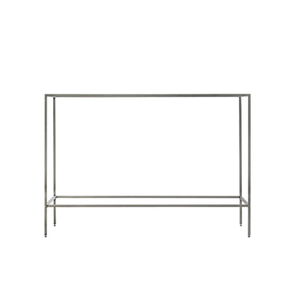 Glass & Champagne Console Table