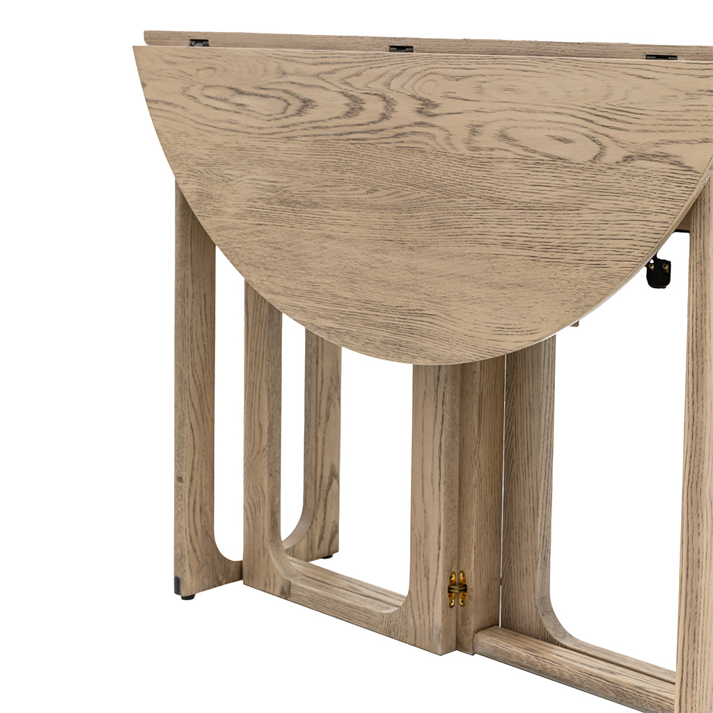 Maurice Folding Dining Table - Smoked