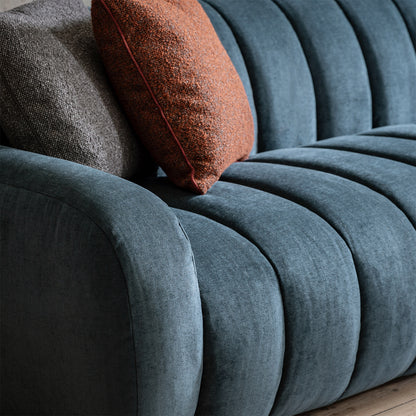 Elsa 3 Seater Sofa - Dusty Blue