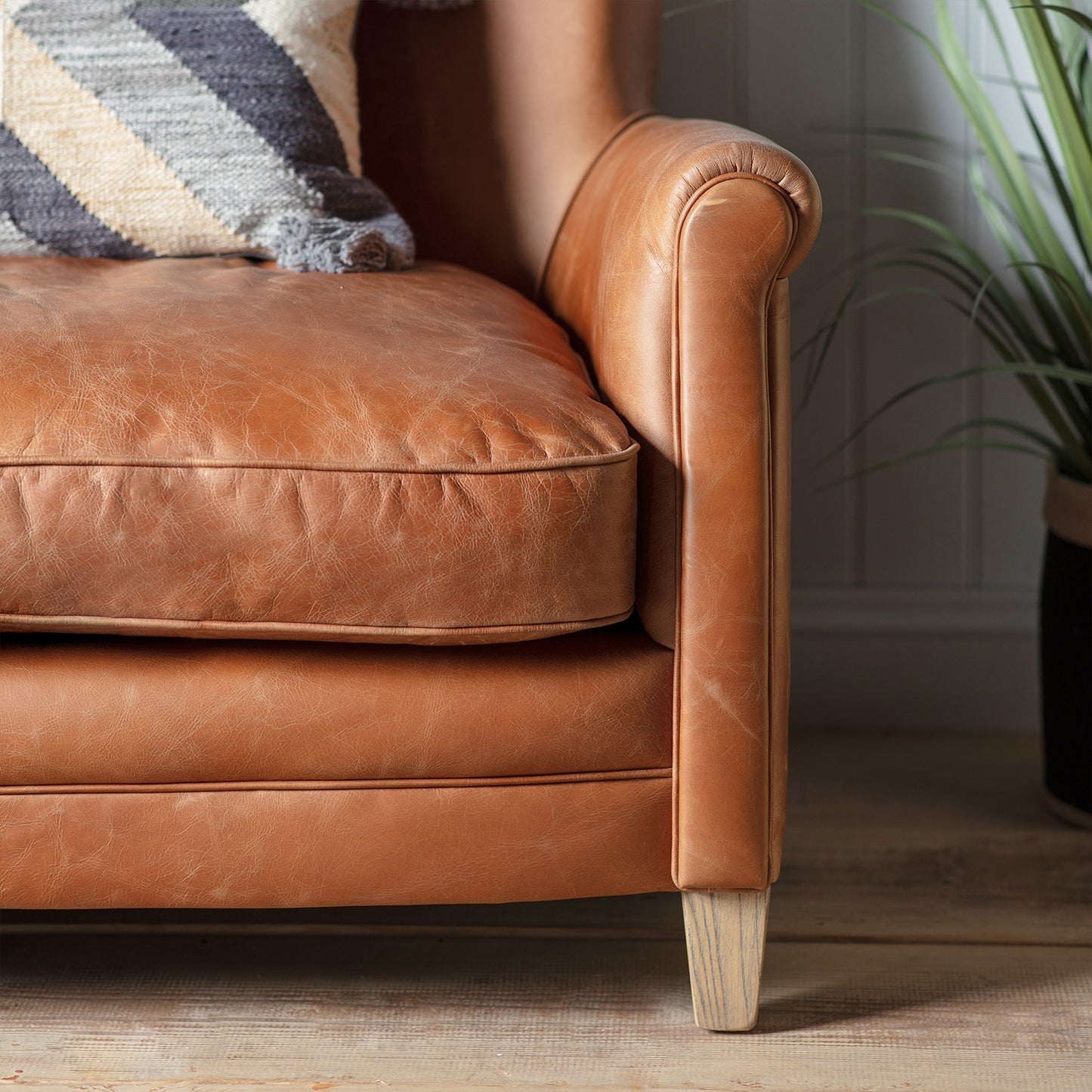 Marmalade Sofa -  Vintage Brown Leather