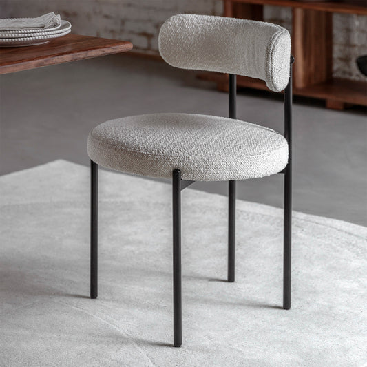 Perla Dining Chair:- Vanilla