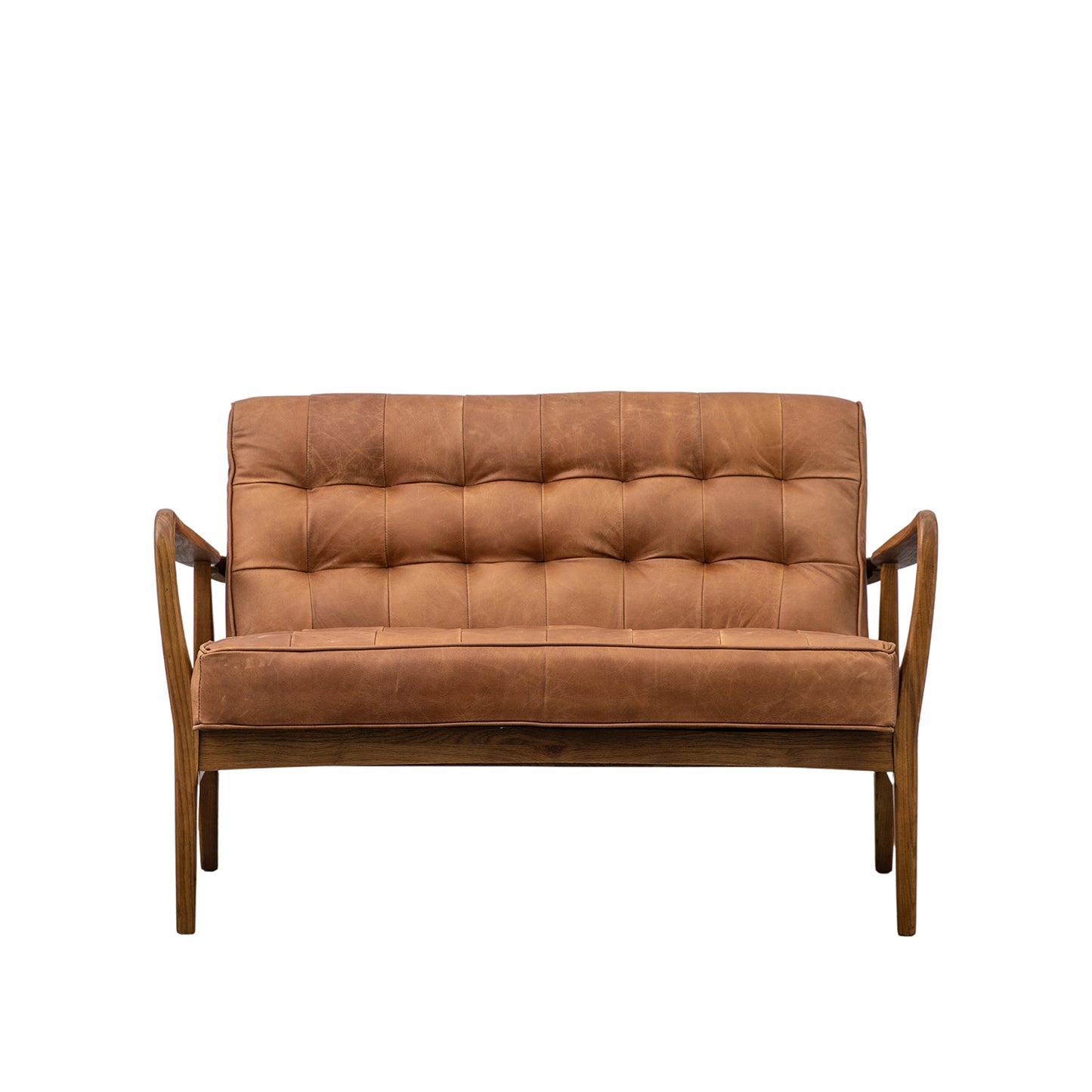 Gilbert 2 Seater Sofa - Vintage Brown Leather