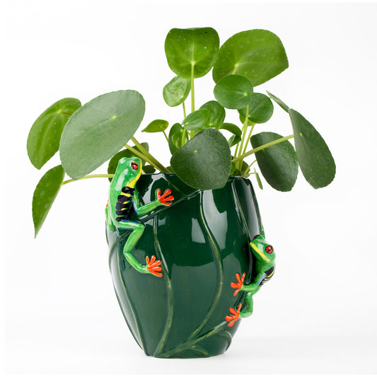 Tree Frog Flower Vase