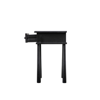 Shaker 1 Drawer Bedside - Black