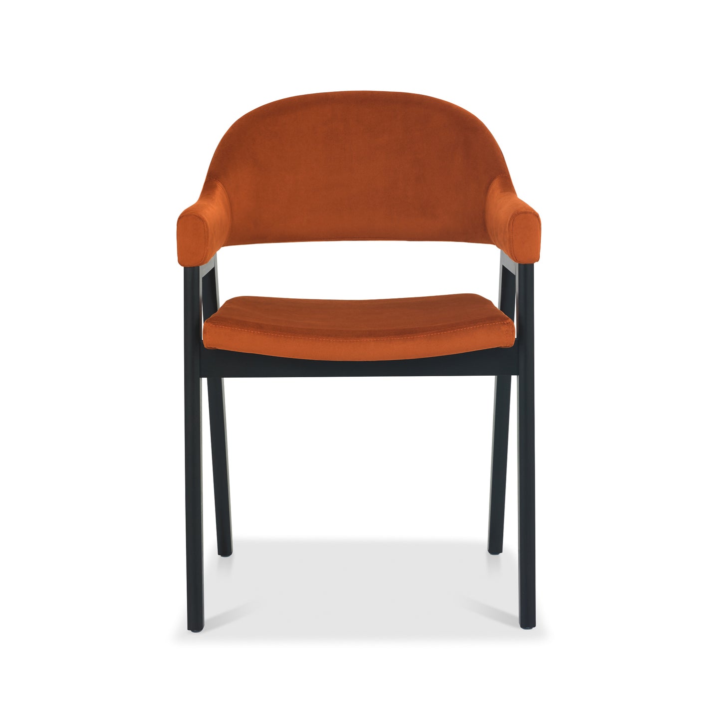 Islington Peppercorn Dining Chair - Rust Velvet