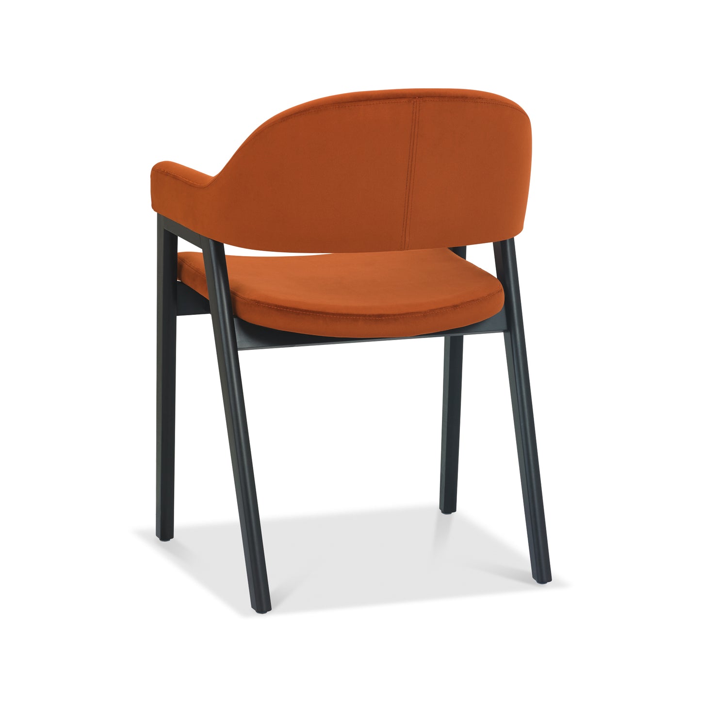 Islington Peppercorn Dining Chair - Rust Velvet