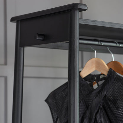 Shaker Open Wardrobe - Black