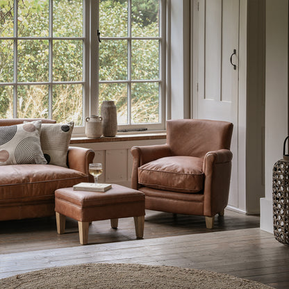 Marmalade Chair -  Vintage Brown Leather