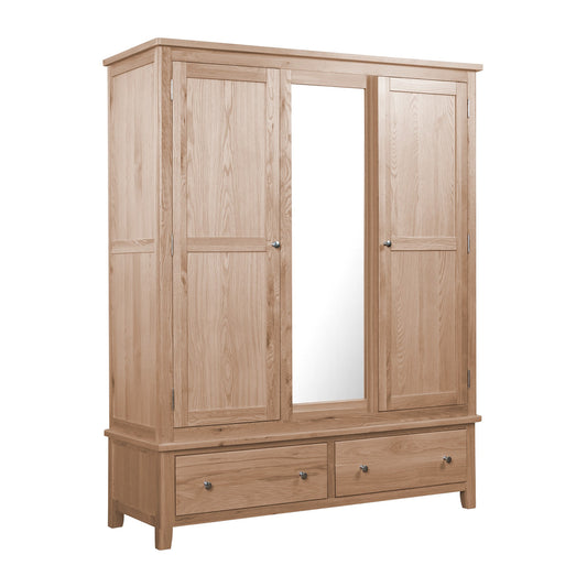 Hambleden Triple Wardrobe - Oak