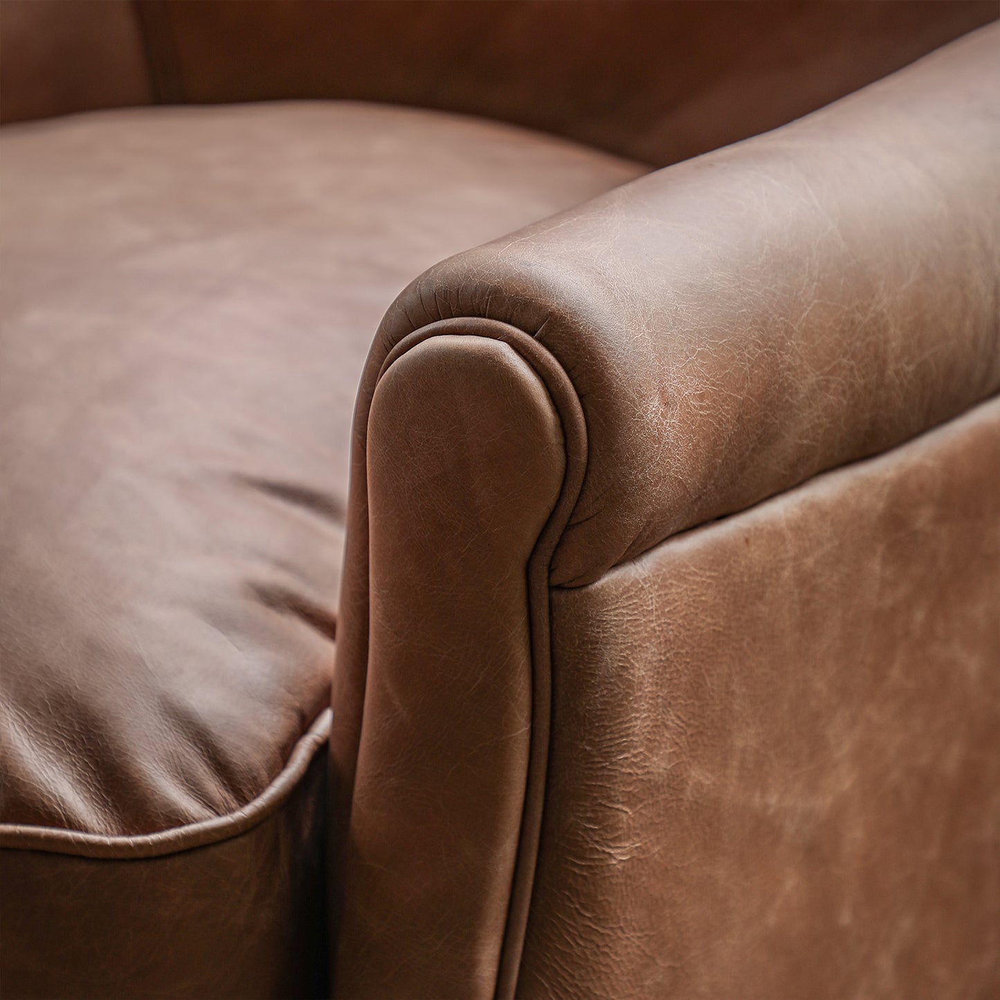 Marmalade Chair -  Vintage Brown Leather