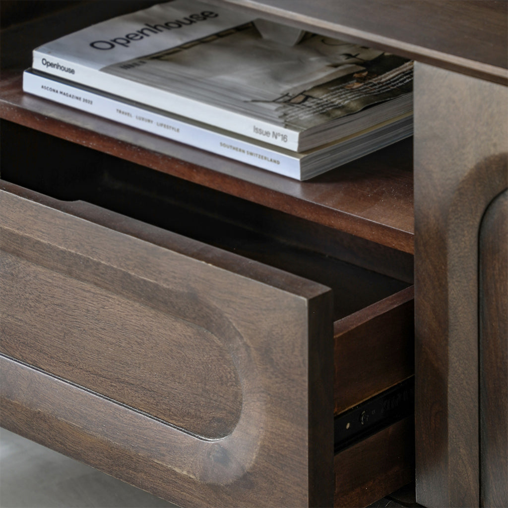 Lilia Media Unit - Walnut