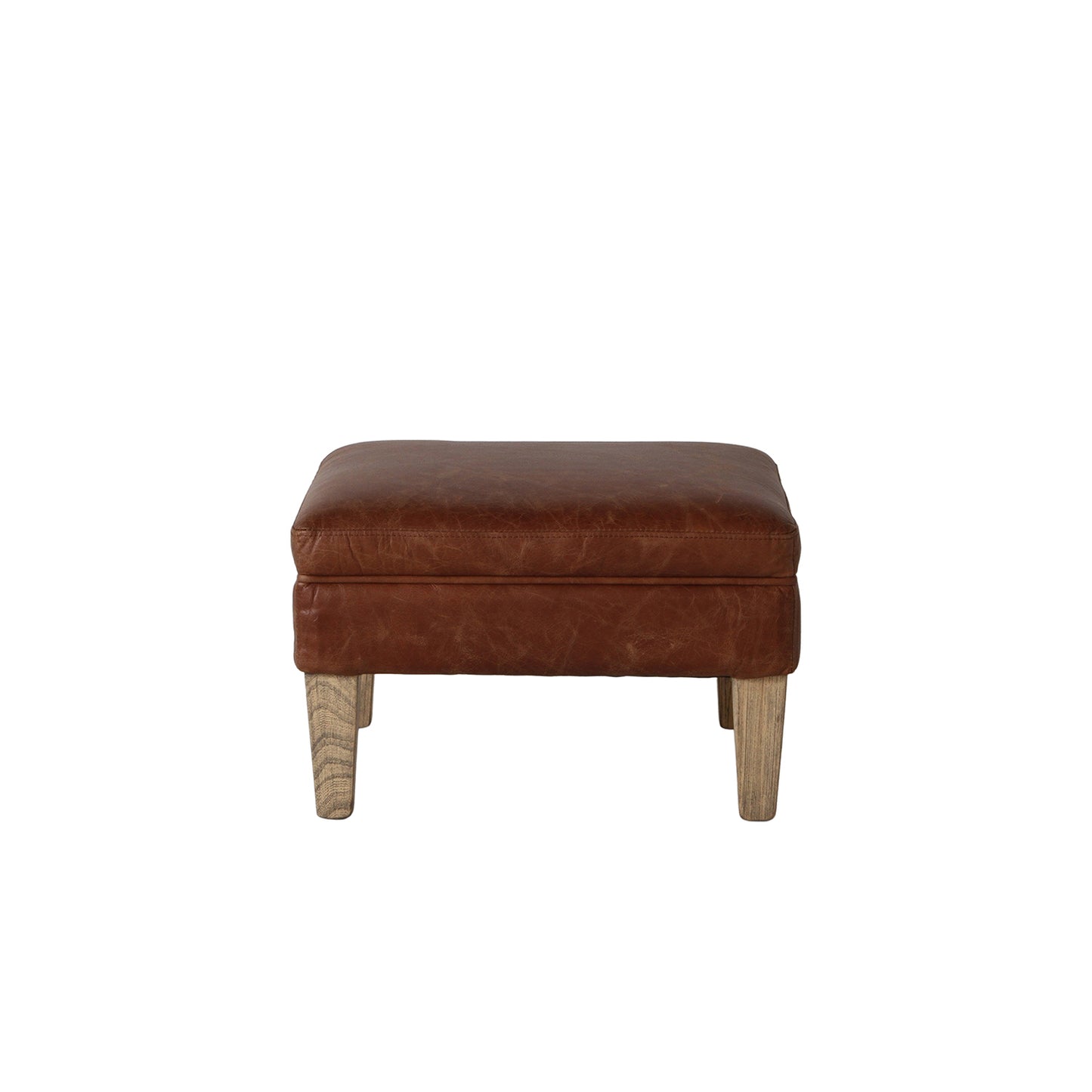 Marmalade Stool -  Vintage Brown Leather