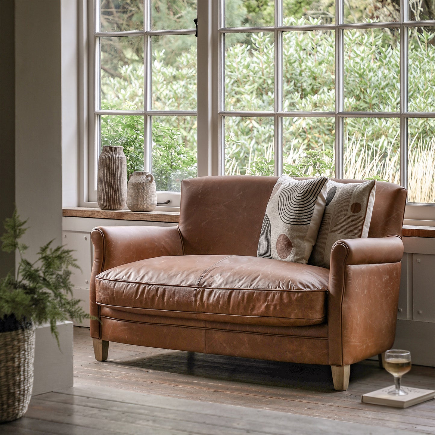 Marmalade Sofa -  Vintage Brown Leather