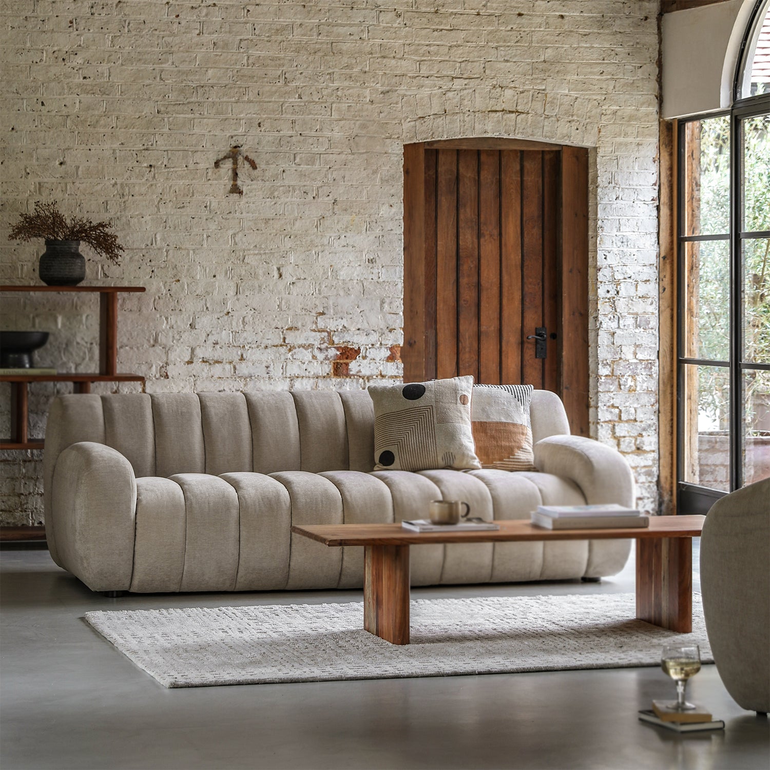 Coste 3 Seater Sofa - Cream