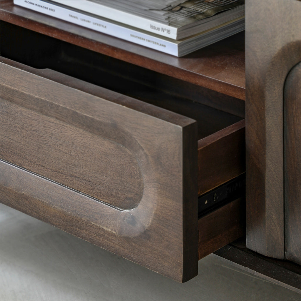 Lilia Media Unit - Walnut