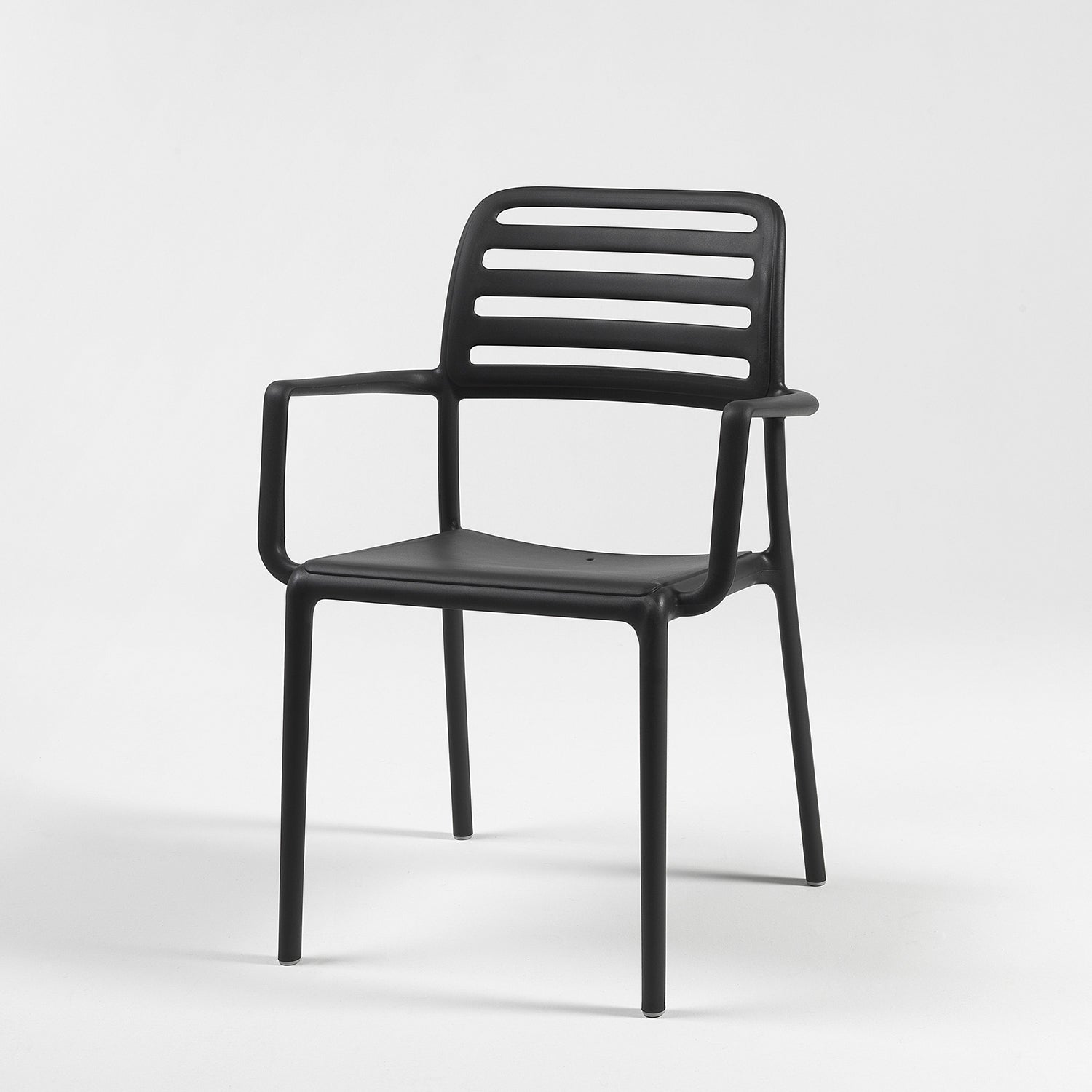 The Costa outdoor chair showcasing a contemporary aesthetic, ideal for patios, gardens, and outdoor dining spaces.