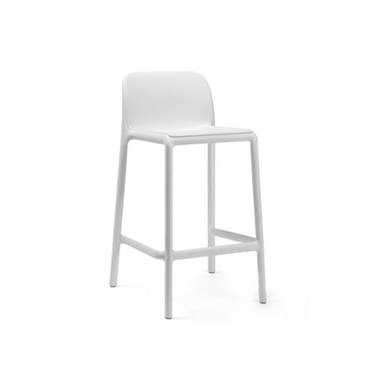 Faro Mini Bar Stool - White