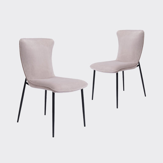 Clemmie Dining Chair, Set Of 2 - Grey