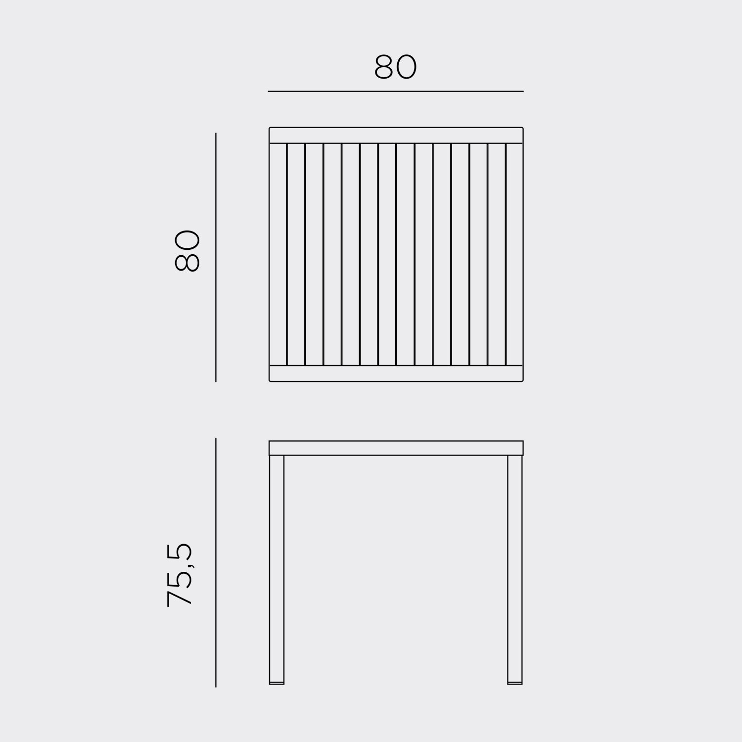 80x80cm garden table. Measuring 75.5cm high upto 4 diners can enjoy food al fresco this year. Shop the Cube 80 & many more dining tables at BF Home in Norwich, NR2 4TQ.