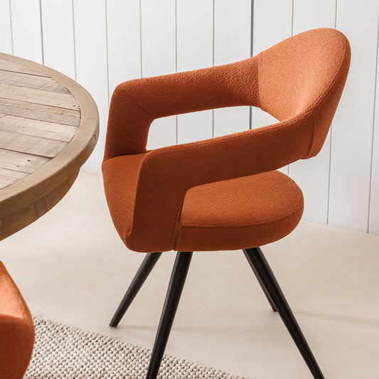 Delphine Dining Chair, Set Of 2 - Orange