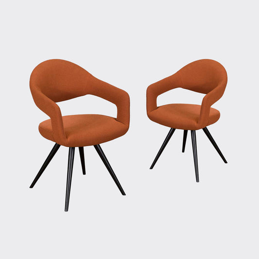 Delphine Dining Chair, Set Of 2 - Orange