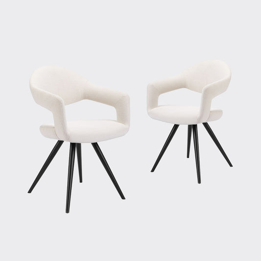 Delphine Dining Chair, Set Of 2 - White