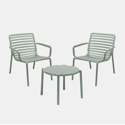 Garden Set - Doga Garden Table & x2 Doga Relax Chairs - Mint