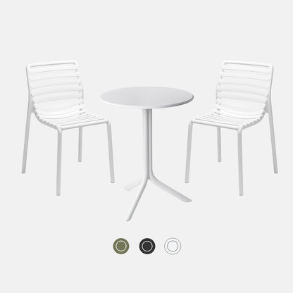 Doga bistro chair set complete with the spritz table - Enjoy a morning coffee outdoors.