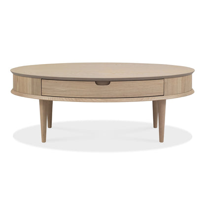 Oak Coffee Table With Drawer