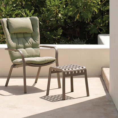 Cute outdoor footstool - Poggio by Nardi Outdoor.